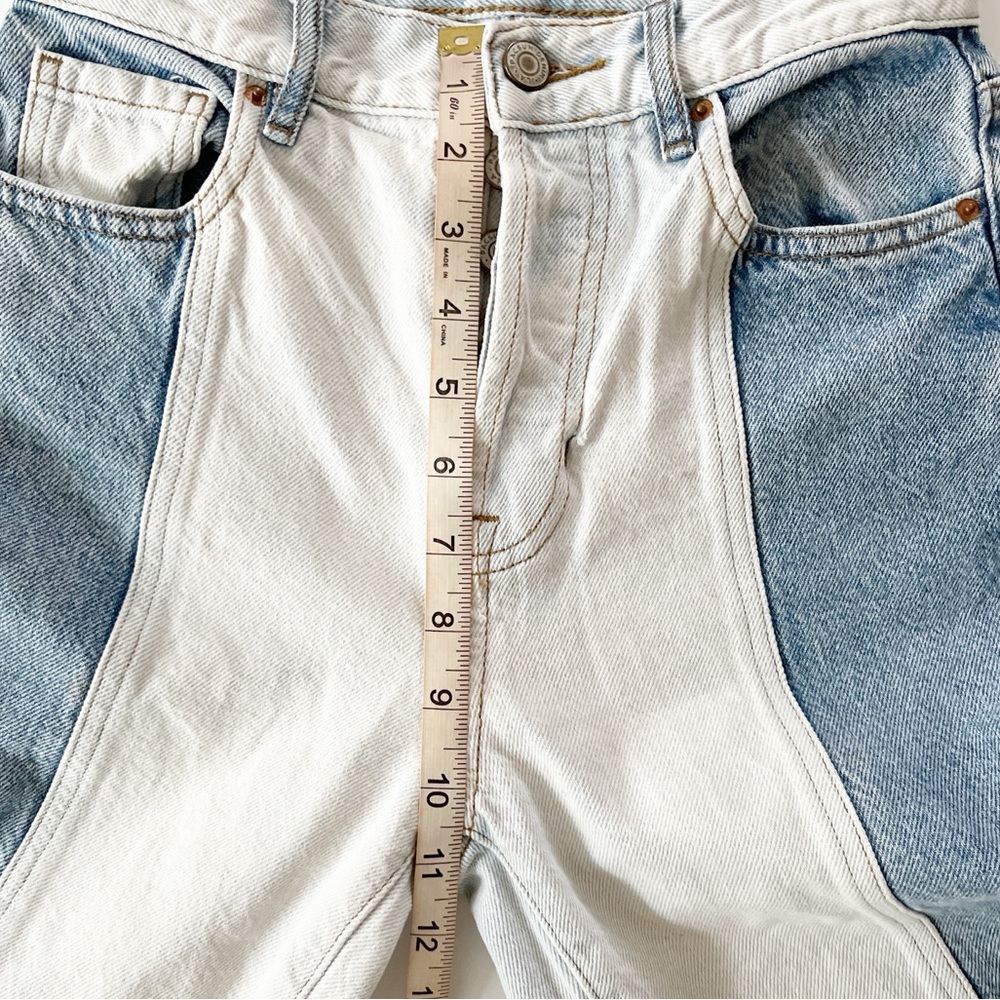 PACSUN Jeans Pants Women’s Size 24 Blue High Rise Straight Leg Button Closure - Picture 13 of 14